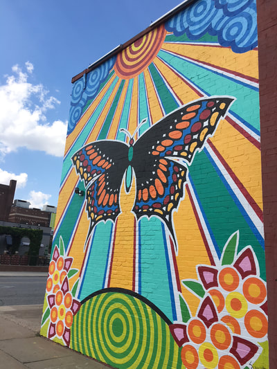 Butterfly Project mural by Rick Sinnett